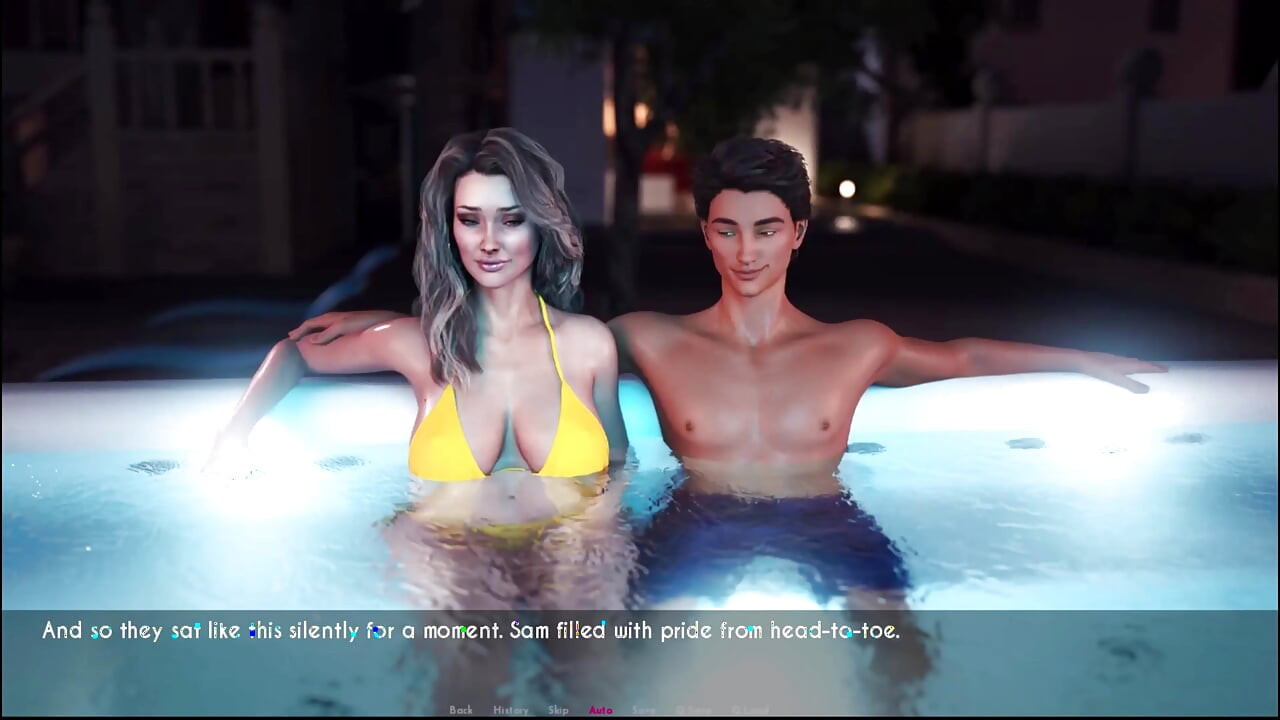 Awam Sophia ve Sam hottub'da vakit geçiriyor