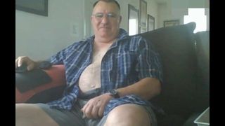 Daddy cums on cam