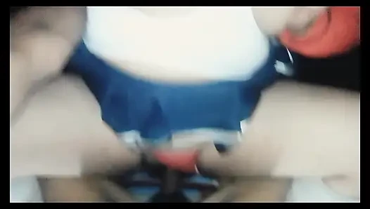Fucking with a busty girl who likes to eat dick whenever she misses school