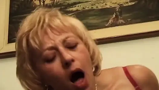 Horny MILF Deepthroats and Rides Thick Cock Wildly