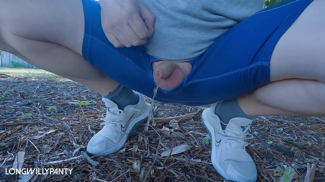 Straight uncut cock walks around with it exposed in public