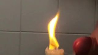 Cumming out a candle