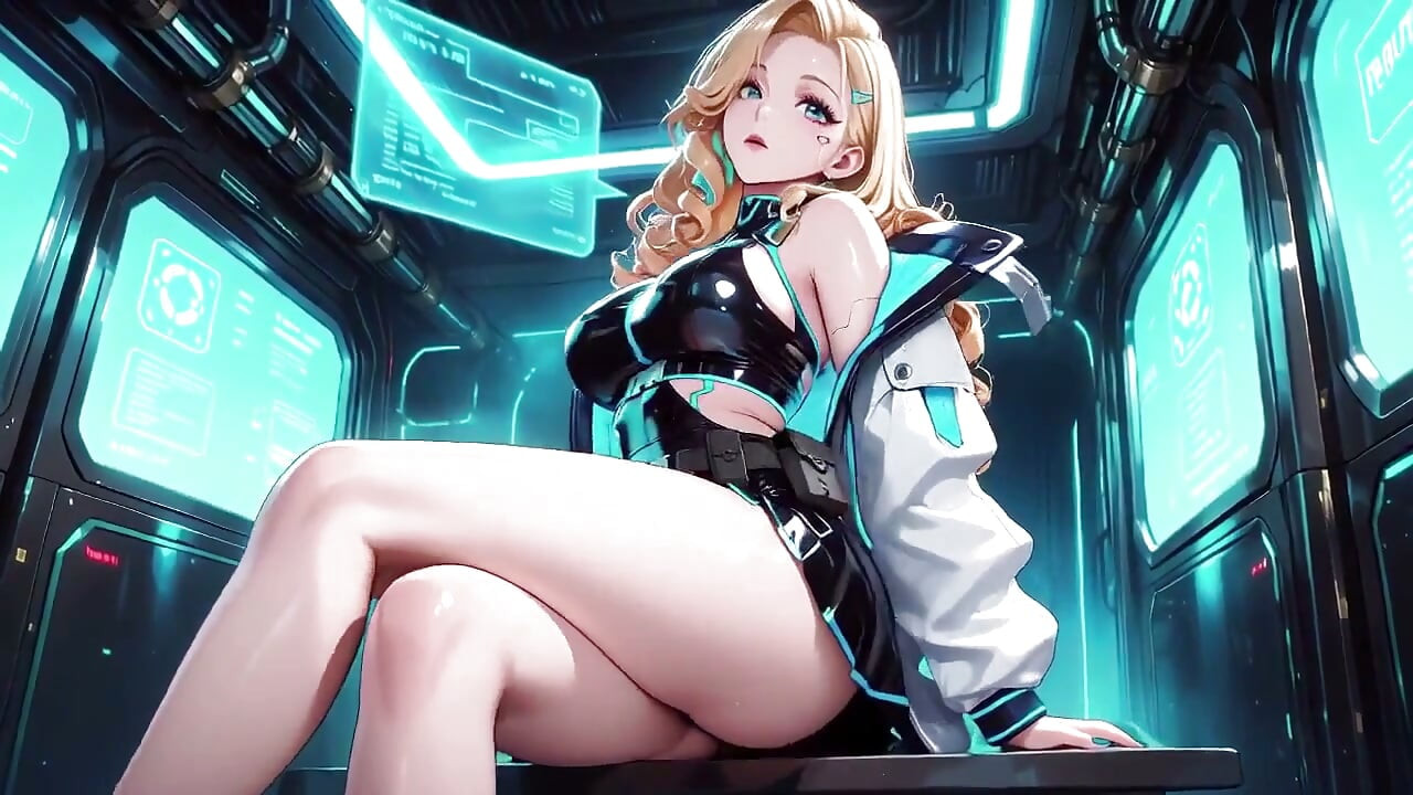 Cyber Awakening: the Blonde Warrior's Secret!
