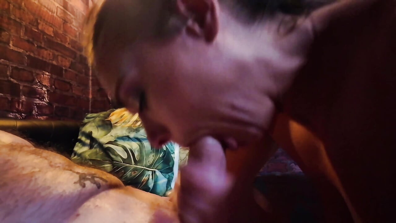 Nicole's Wet Blowjob & Intense Couch Fuck