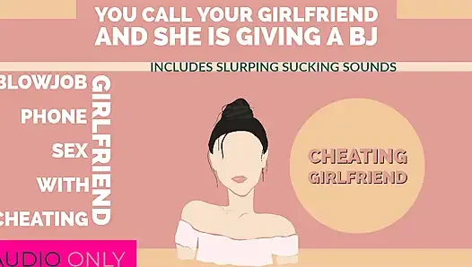 AUDIO ONLY - pacar selingkuh telepon seks berbicara dengan Anda sambil memberi teman Anda kepala