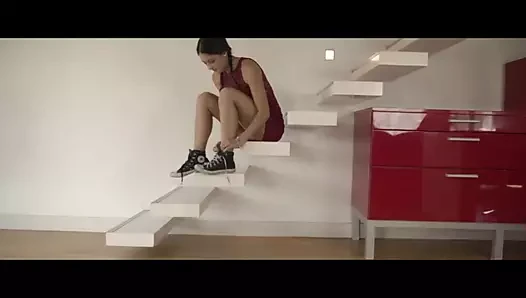 Tiny Cheating Teen Carolina Abril