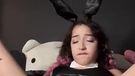 Bunny Girl Orgasm Makes Such a Mess