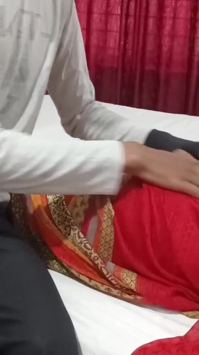 Thrilling moment from "Hot Garam pyaasi Stepmother Got A Massage from her stepson Before A Hard Fuck In Close-Up With Hindi"
