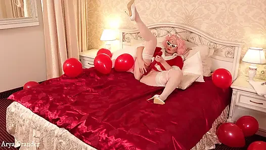 Muschi-masturbation und analplug geile MILF in strümpfen