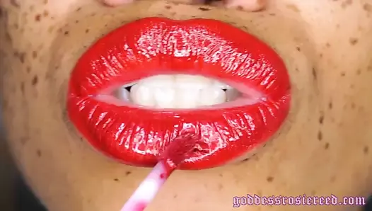 Red Lipstick Fetish JOI Encouragement Lip Fetish Rosie Reed