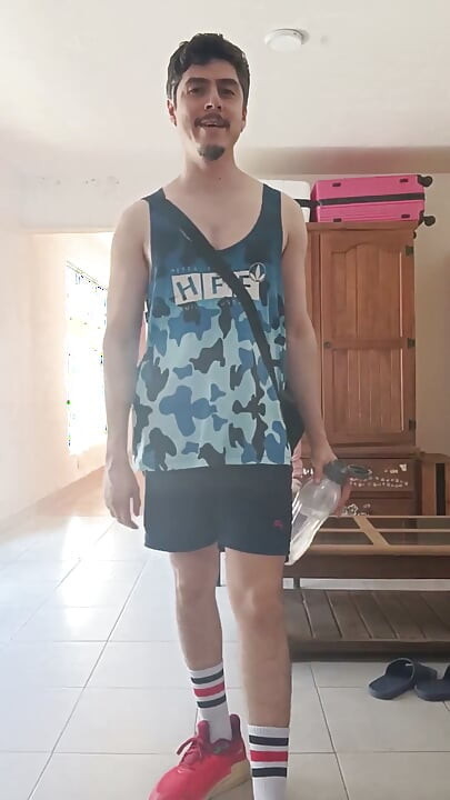 After Gym Feet Worship and Cum