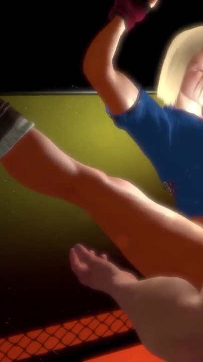 Thrilling moment from "Cammy Sex Cage Fight - Street Fighter Parody"