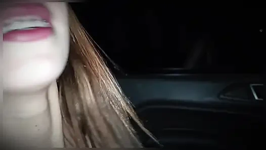 Night walk around town and anal creampie with my stepsister's horny slut teen