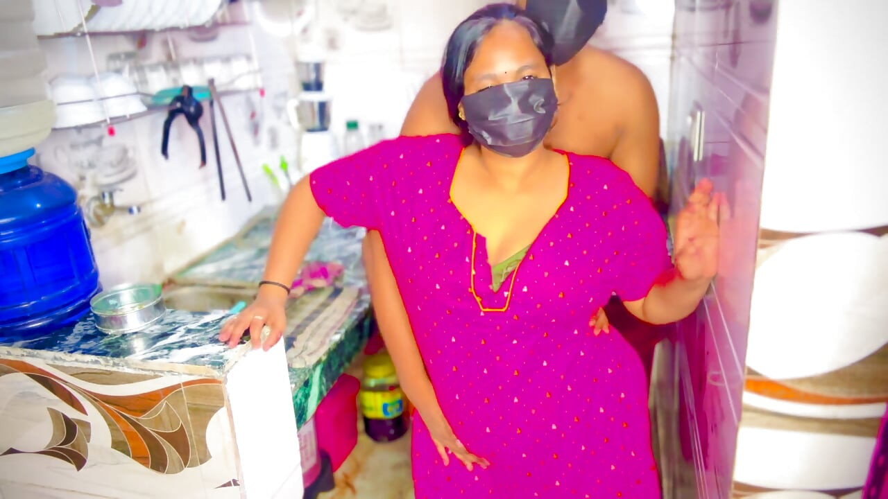 Desi Bhabhi and Devar Hot Romance in Kitchen Desi Cooking & Fun