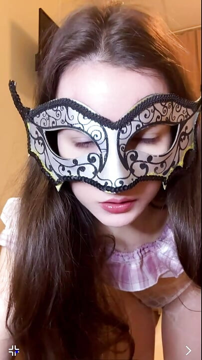 Russian girl dancing Striptease in heels in pantyhose, dirty talk