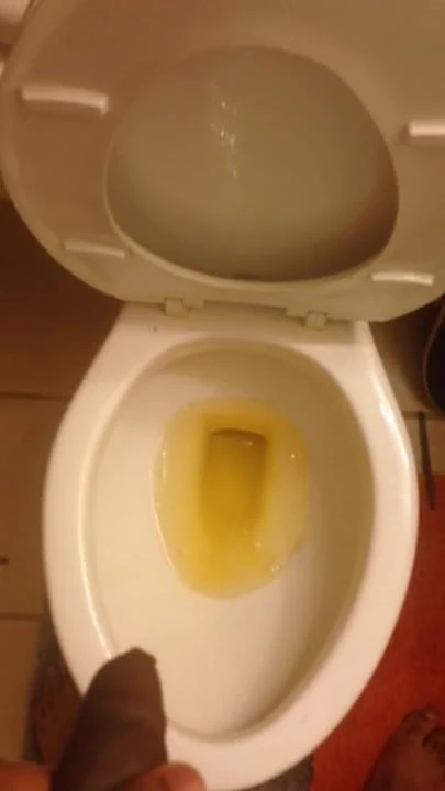 BBC desperate to pee. Strong stream