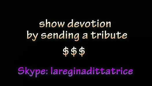 Mistress in leather and fishnet stockings has dirty words for you