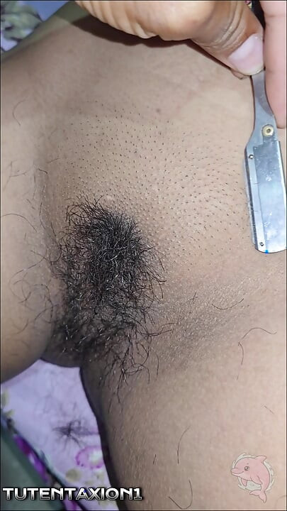 Sister-in-law gets her hairy vagina shaved and then puts cock in her