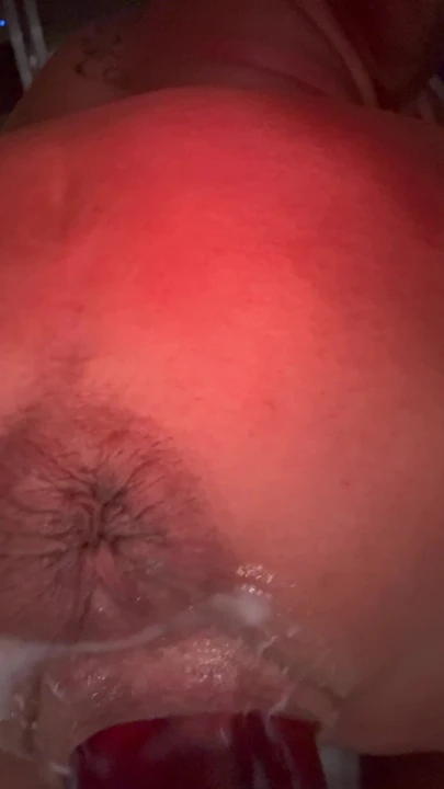 Whores loose cunt full of cum and machine fucked