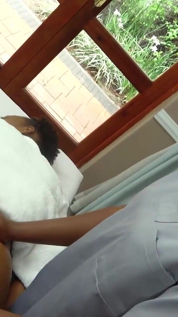 Spectacular moment from "Busty Amateur African Lesbians Hot Massage & Pussy Eating"