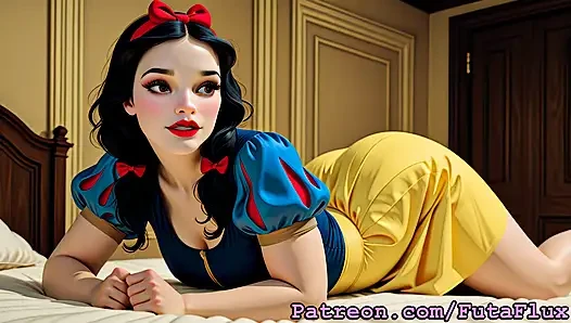 Futanari snow white - mastürbasyon, boşalma, kendini emme ve daha fazlası!