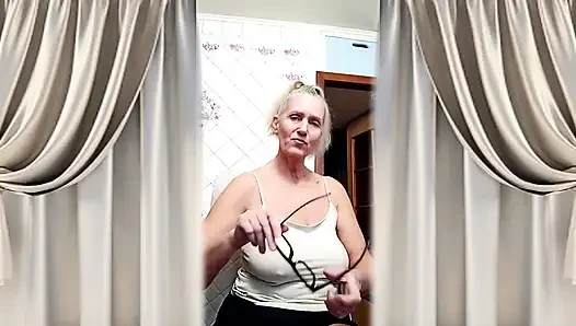 Hot Housewife Lukerya in the Kitchen