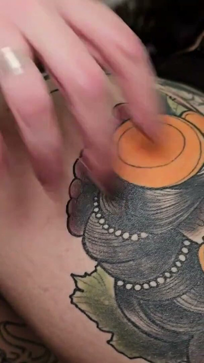 Deep Throat and Creampie to Tattooed Big Ass Slut | Clip 2