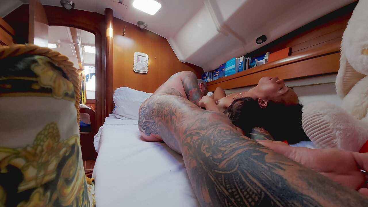 Anal Bareback Trans barely fitting inside her and huge face  cumshot on him