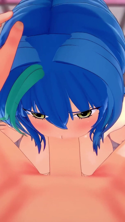 Xenovia deepthroat on the shower - DXD NTR Madness Series | Clip 1