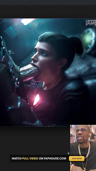 The Doom Slayer Getting His Cock Deepthroated by a Slut