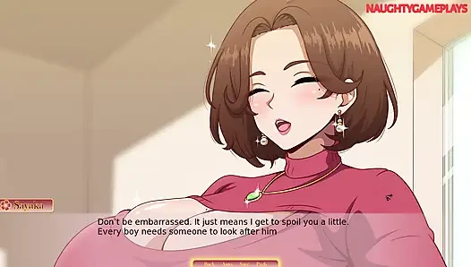 Sayaka My Naughty Milf Neighbor By Erebeta - Sexy Big Tits Stepmom Enjoying HOT SEX With Her New Neighbor