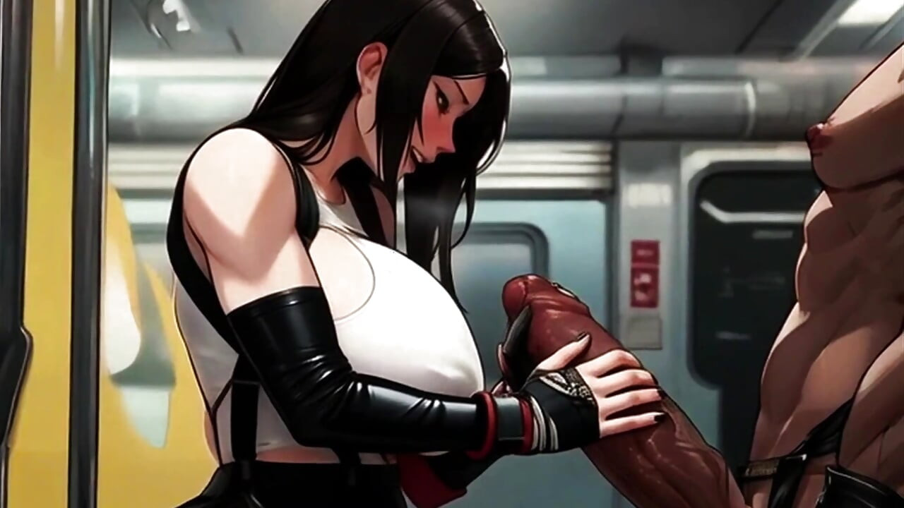 Tifa's Titties Demand Attention On The Midgar Train