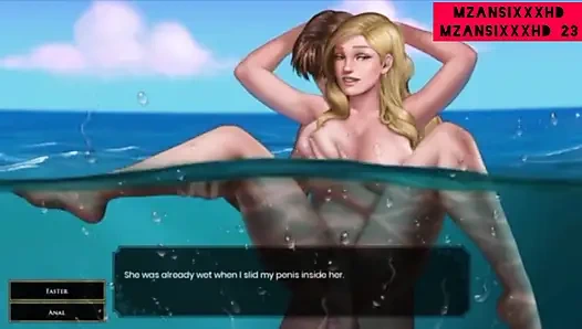 Fucking my girlfriend in the river, public sex