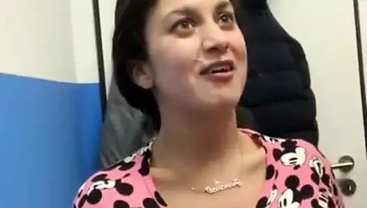 Francesca Palma Sucking my roommate’s cock