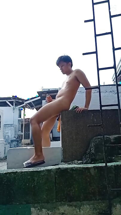 آسيا طرفة عين الجنس في الهواء الطلق