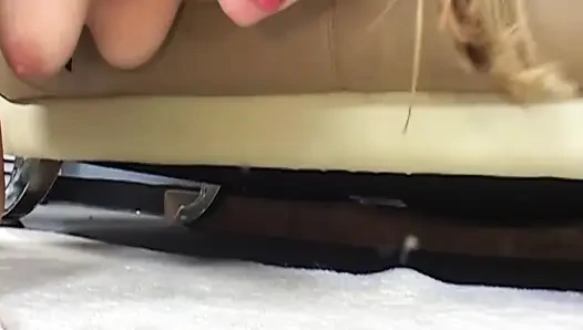 Ahegao Squirting Slut Fingers Her Dripping Hole to Explosion