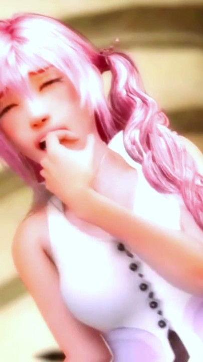 美少女ピンクヘアの生徒（パート01）- Hentai 3d 90｜クリップ1