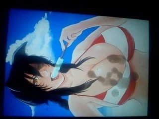 Anime Cum Tribute - Ahri Big Boobs Beach