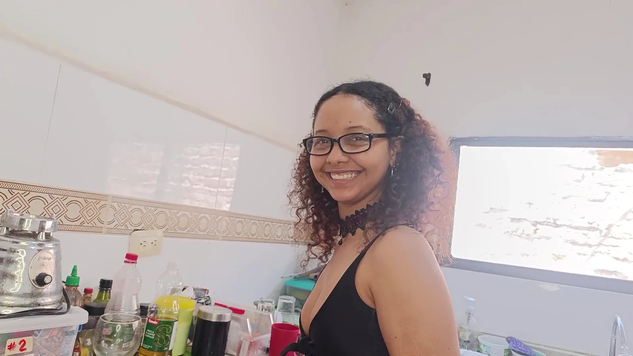 She asks me for milk and to smash her balls into my stepsister’s huge ass