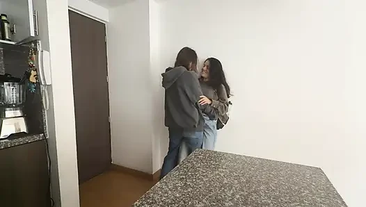 A Lesbian Dominates Me Before I Go to Work