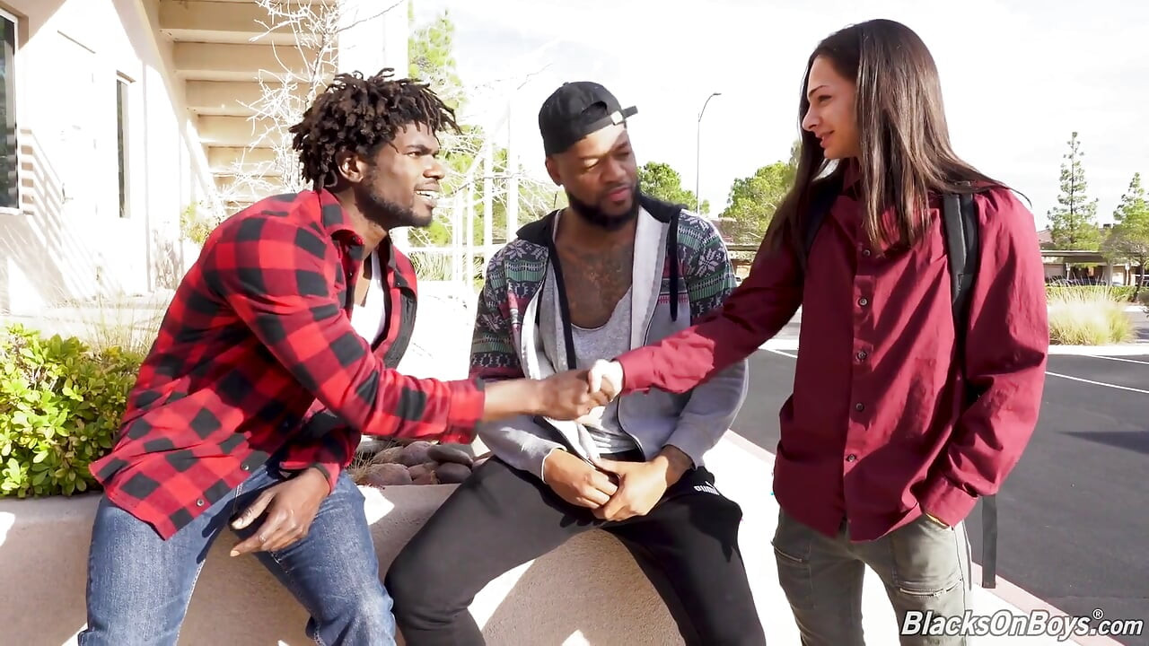 18 year old Favi gets picked up from college and banged