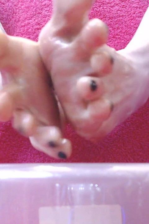 Asmr sloshing dedos oleados solas