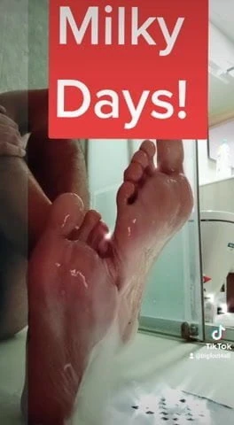 Milk male feet