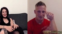 British MILF double webcam pussy play and jerking off