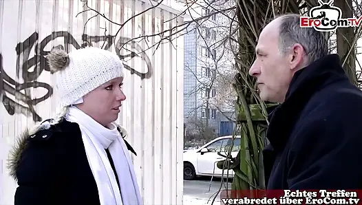 German girl next door is persuaded to have sex by grandpa