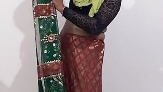 Travesti en sari