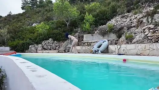 The Pool Guy Fucks My Ass and Gives Me All His Juice