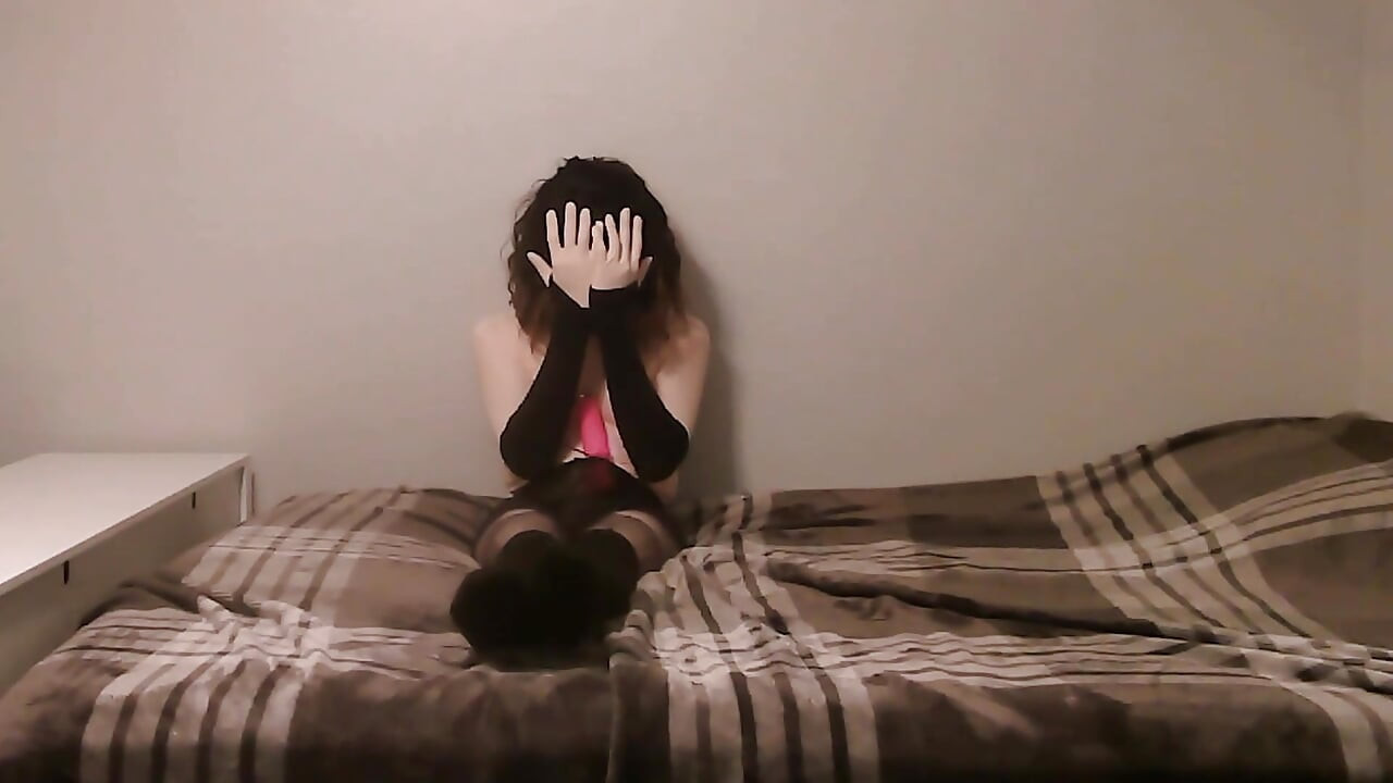 Female Mask Doll Zip-Tied and Vibrated