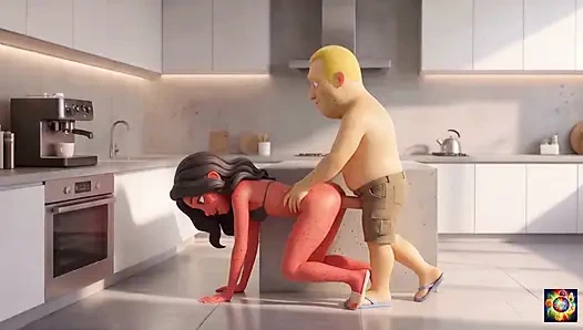 Momen romantis di dapur - ai hentai asmr