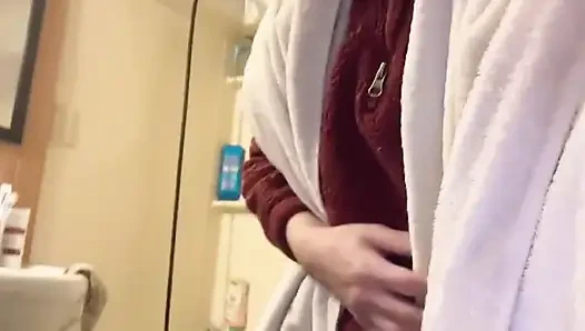 Kleine Natur Titten Hana so Schön Sie Im Badezimmer, Finish-dusche